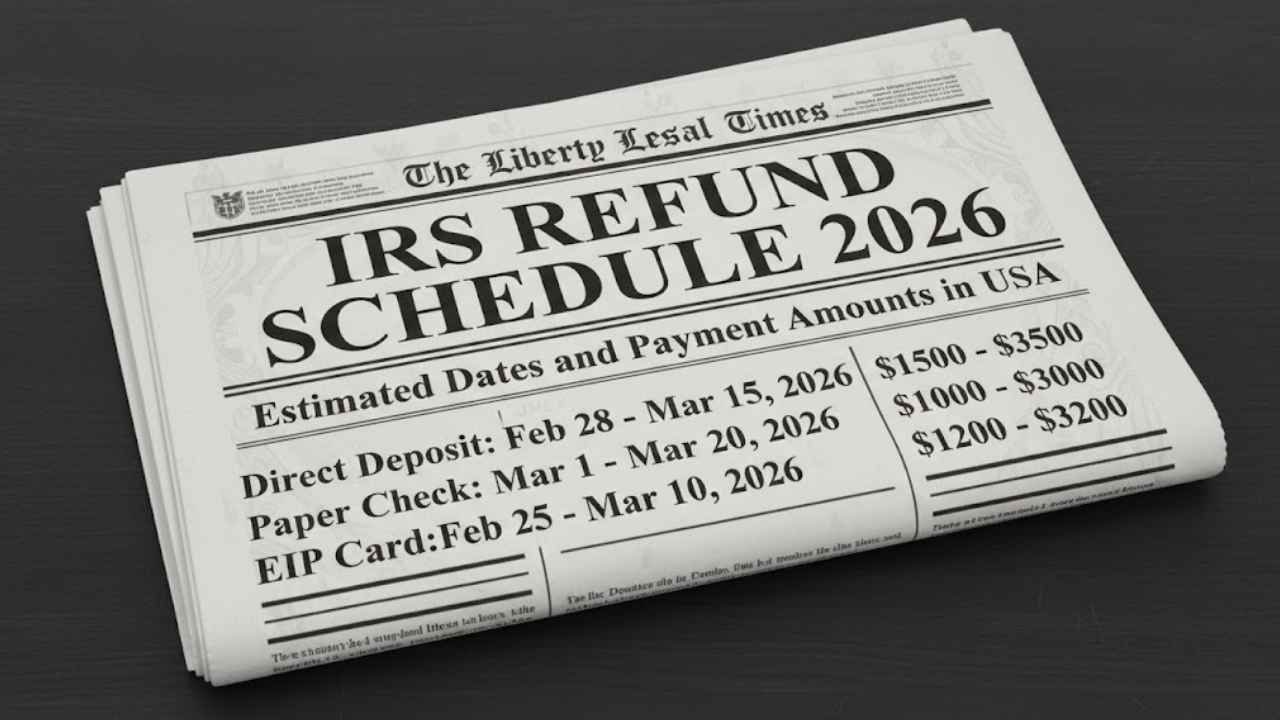IRS Refund Schedule 2026 News