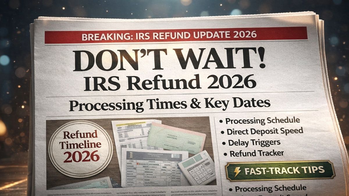 IRS Tax Refund 2026 Processing Times